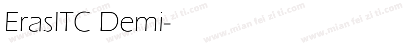 ErasITC Demi字体转换